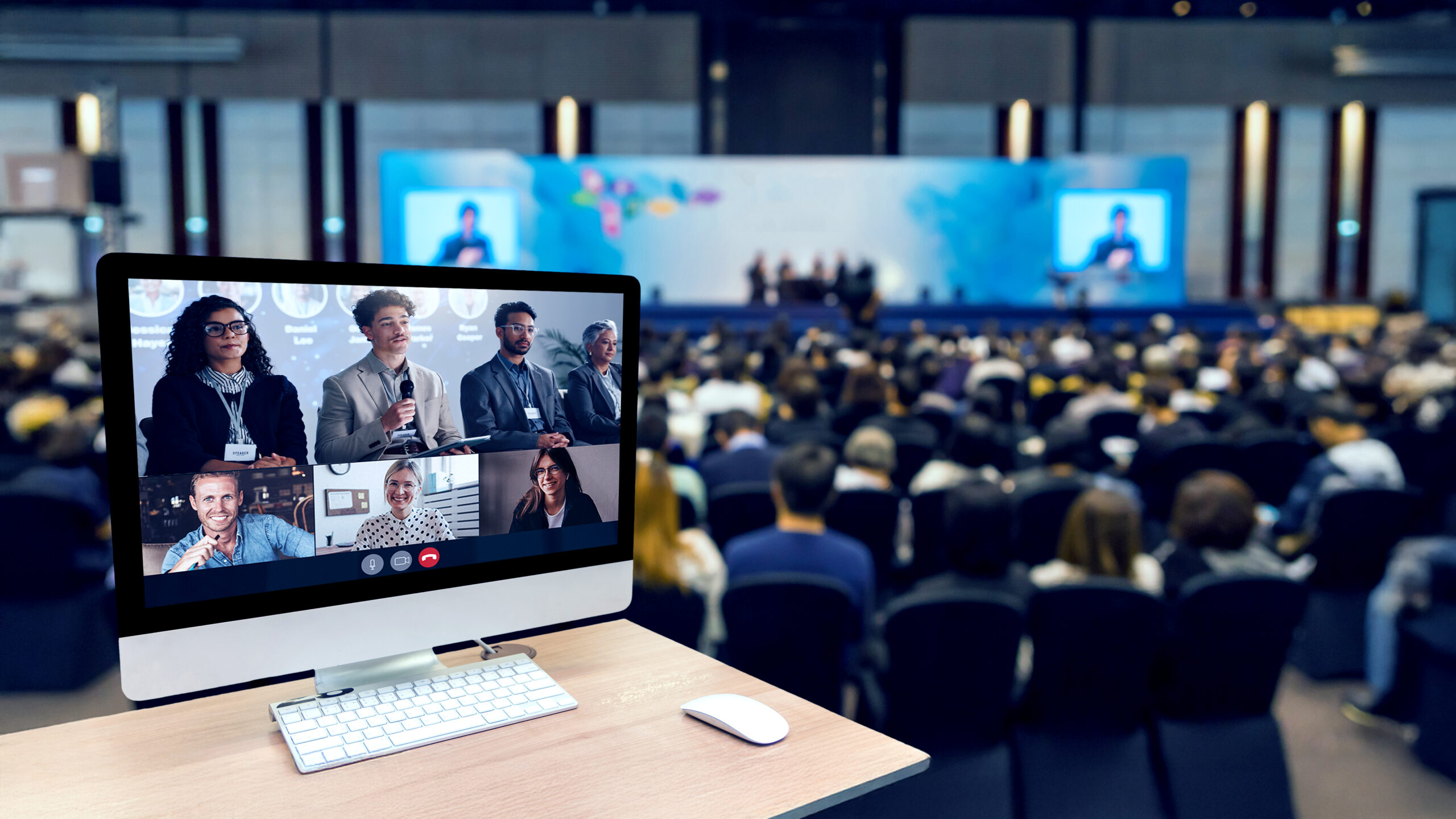 Hybrid is not two events. It is one experience with two doors